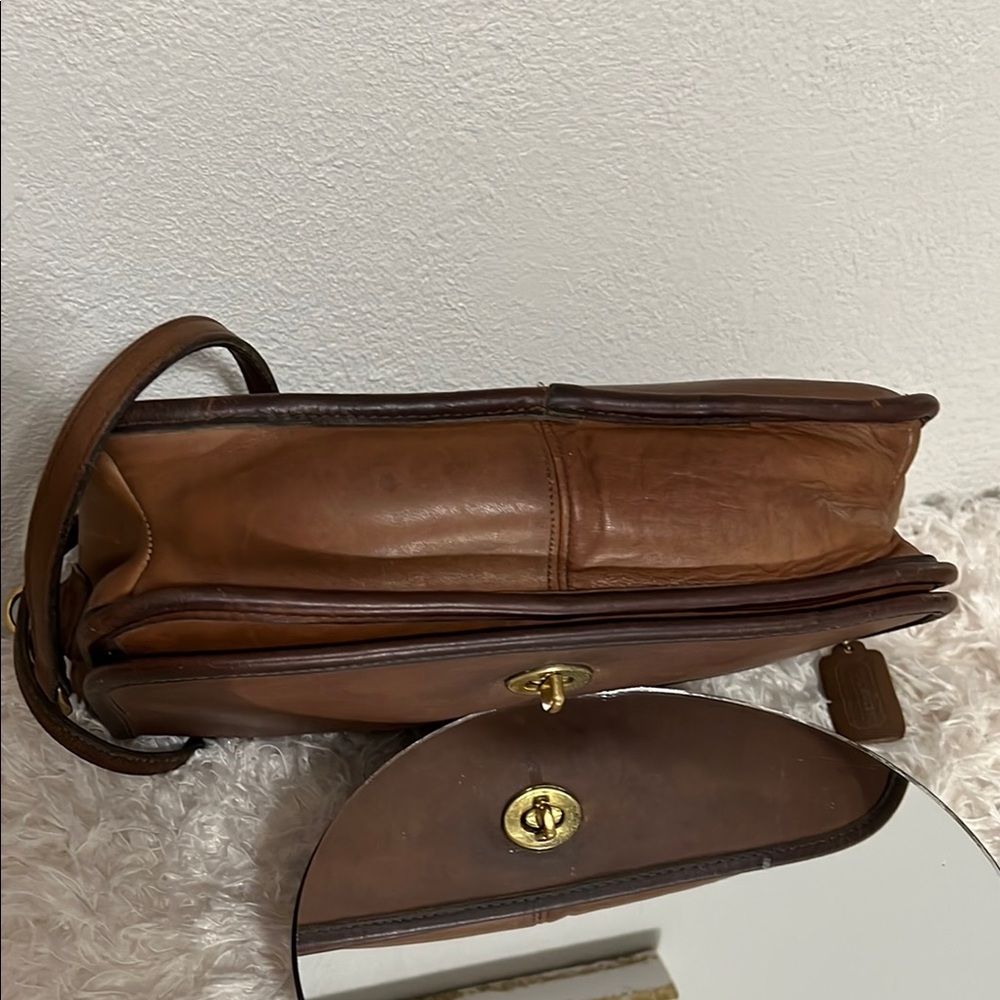 Coach Brown Leather Crossbody Bag - Picture 7 of 13